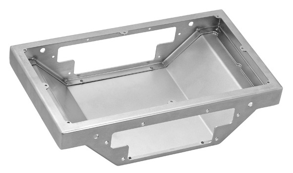 Detail eines bearbeiteten Gehäuses